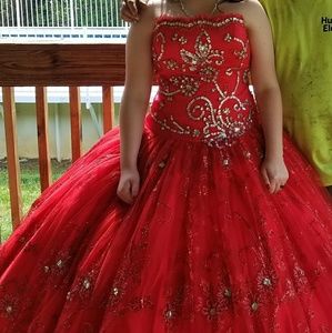 red prom dress